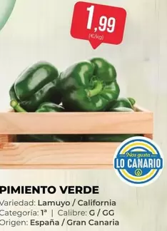 California - Pimiento Verde