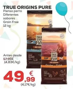 True Origins - Pure Pienso Perro Diferentes Sabores