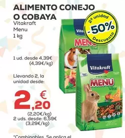 Vitakraft - Alimento Conejo O Cobaya