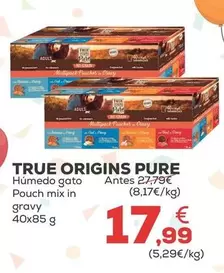 True Origins - Pure Humedo Gato Pouch Mix In Gravy
