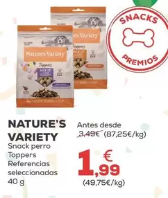 Nature's Variety - Snack Perro Toppers