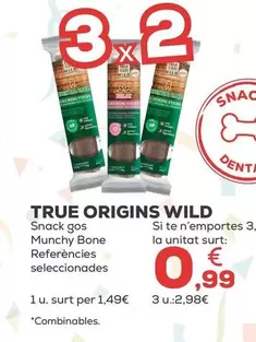 True Origins - Snack Perro Munchy Bone
