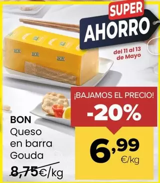 Bon - Queso En Barra Gouda