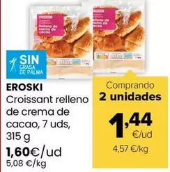 Eroski - Croissants Relleno De Crema De Cacao