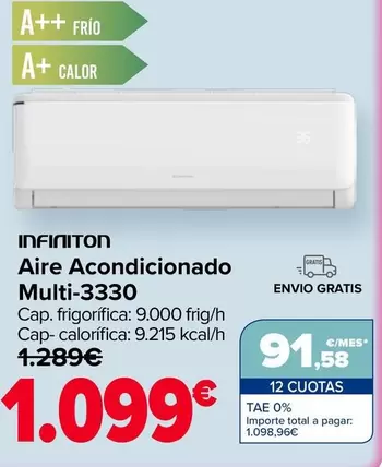 Infiniton - Aire Acondicionado Multi-3330