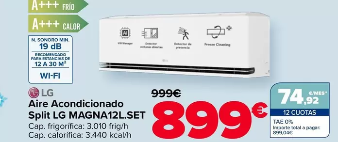 LG - Aire Acondicionado Split MAGNA12L.SET