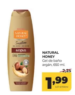 Natural Honey - Gel De Bano Argan