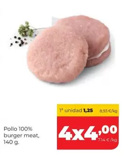 Pollo 100% Burger Meat