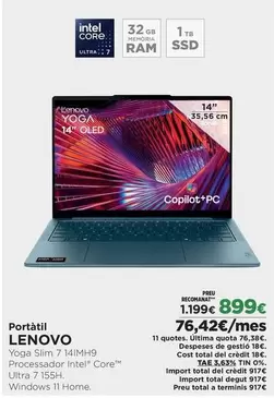 Lenovo - Portátil