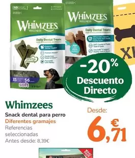 Whimzees - Snack Dental Para Perro