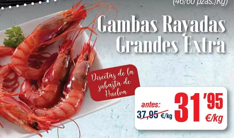 Gambas Rayadas Grandes Extra