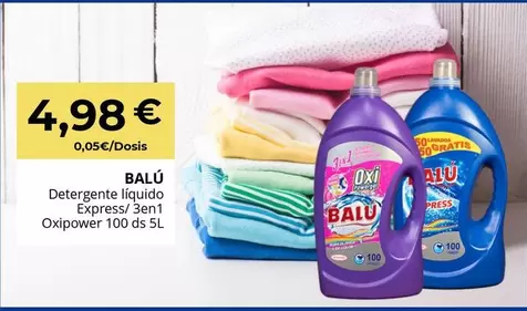Balú - Detergente Liquido Espress/ 3En1 Oxipower