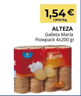 Alteza - Galleta María Flowpack