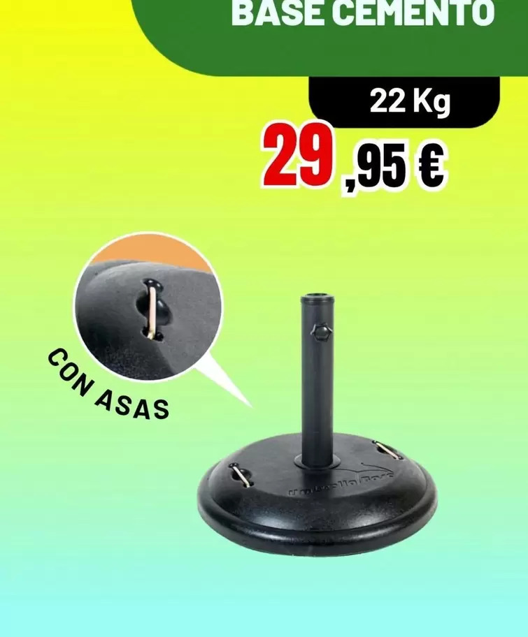 Base Cemento Con Asas