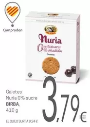 Birba - Galetes Nuria 0% Sucre