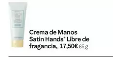 Crema De Manos Satin Hands Libre De Fragancia
