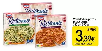 Ristorante - Variedad De Pizzas