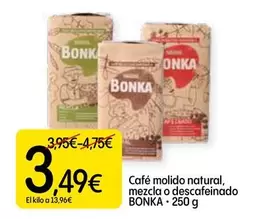 Bonka - Café Molido Natural, Mezcla O Descafeinado