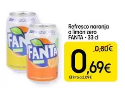 Fanta - Refresco Naranja O Limón Zero