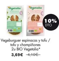 Vegetalia - Vegeburguer Espinacas Y Tofu