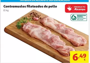 CONTRAMUSLOS FILETEADOS 4-6 UDS. DE POLLO AUCHAN            
