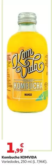 KOMBUCHA MANGO BIO KOMVIDA 250 ML                           