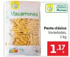 MACARRON AUCHAN ECONOMICO 1KG.                              