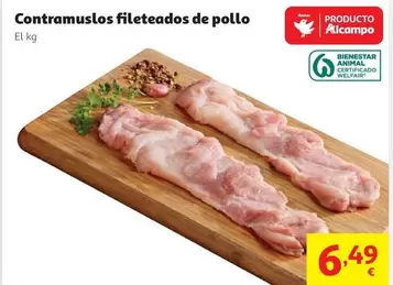 CONTRAMUSLOS FILETEADOS 4-6 UDS. DE POLLO AUCHAN            