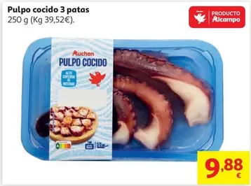 Auchan - Pulpo Cocido 3 Patas