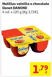 NATILLAS DANET VAINILLA DANONE X4 120G                      