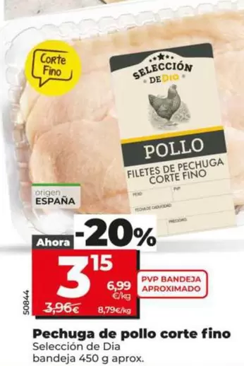 Seleccion De Dia - Pechuga De Pollo Corte Fino 