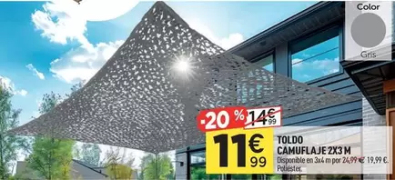 Toldo Camuflaje 2x3 M