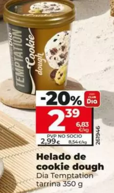 Dia Temptation - Helado De Cookie Dough 