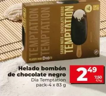 Dia Temptation - Helado Bombón De Chocolate Negro 