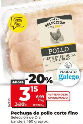 Seleccion De Dia - Pechuga De Pollo Corte Fino 