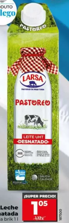Larsa - Leche Fresca Entera 