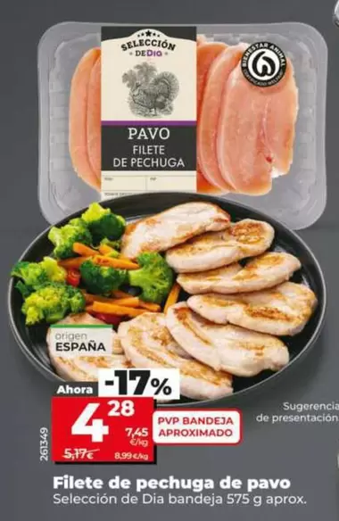 Seleccion De Dia - Filete De Pechuga De Pavo 