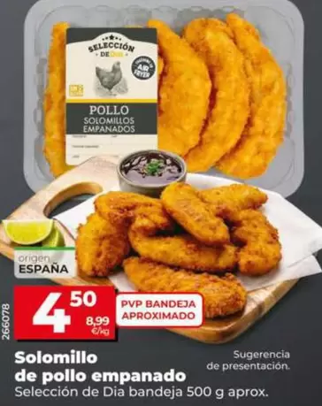Seleccion De Dia - Solomillo De Pollo Empanado 