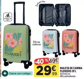 Maleta De Cabina Flowers