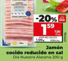 Dia Nuestra Alacena - Jamón Cocido Reducido En Sal 