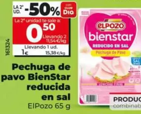 Elpozo - Pechuga De Pavo Bienstar Reducida En Sal 