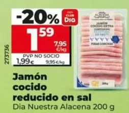 Dia Nuestra Alacena - Jamón Cocido Reducido En Sal 