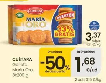 Cuétara - Galleta María Oro