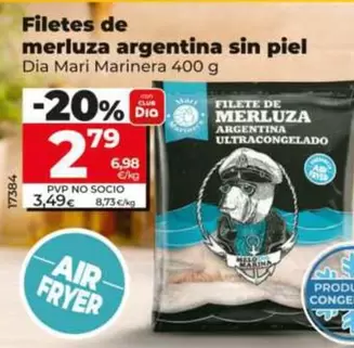 Dia Mari Marinera - Filetes De Merluza Argentina Sin Piel 