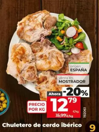 Chuletero De Cerdo Iberico 