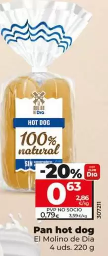 El Molino De Dia - Pan Hot Dog 
