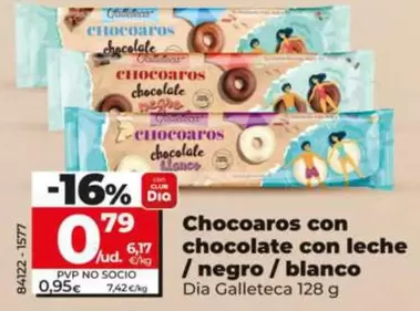 Dia Galleteca - Chocoaros Con Chocolate Con Leche/Negro/Blanco 