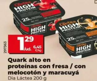 Dia Láctea - Quark Alto En Proteínas Con Melocotón Y Maracuyá