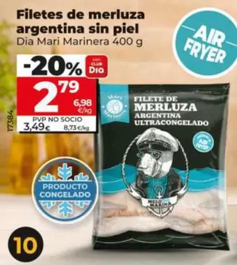 Dia Mari Marinera - Filetes De Merluza Argentina Sin Piel 