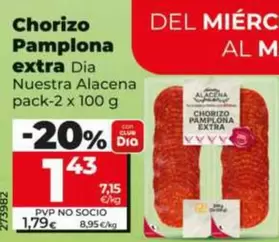Dia Nuestra Alacena - Chorizo Pamplona Extra